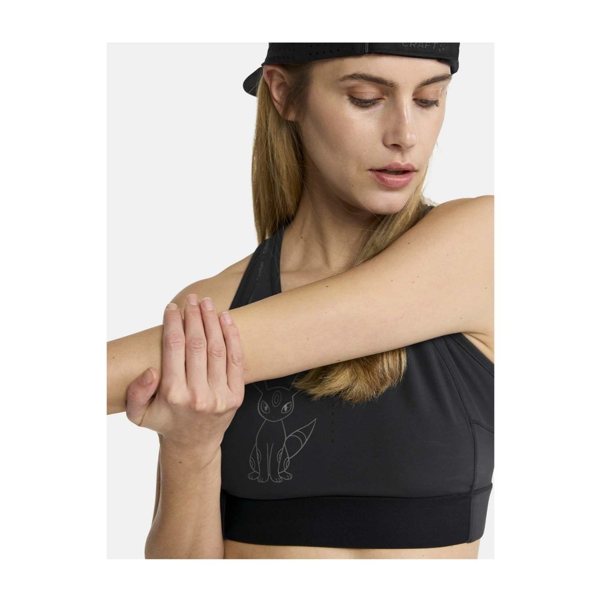 Pokémon Center × Craft: Umbreon Black Blocked Sport Top - Women