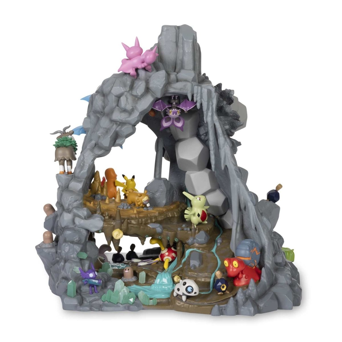 Pokemon Desert Rocks Environment – Set Di Gioco Multilivello Con Figure Da Battaglia Da 5,1 Cm – Jazwares