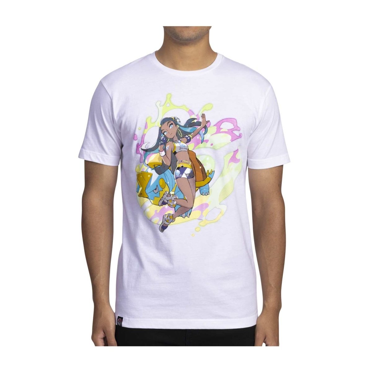 Nessa Pokémon Trainers White Relaxed Fit Crew Neck T-Shirt
