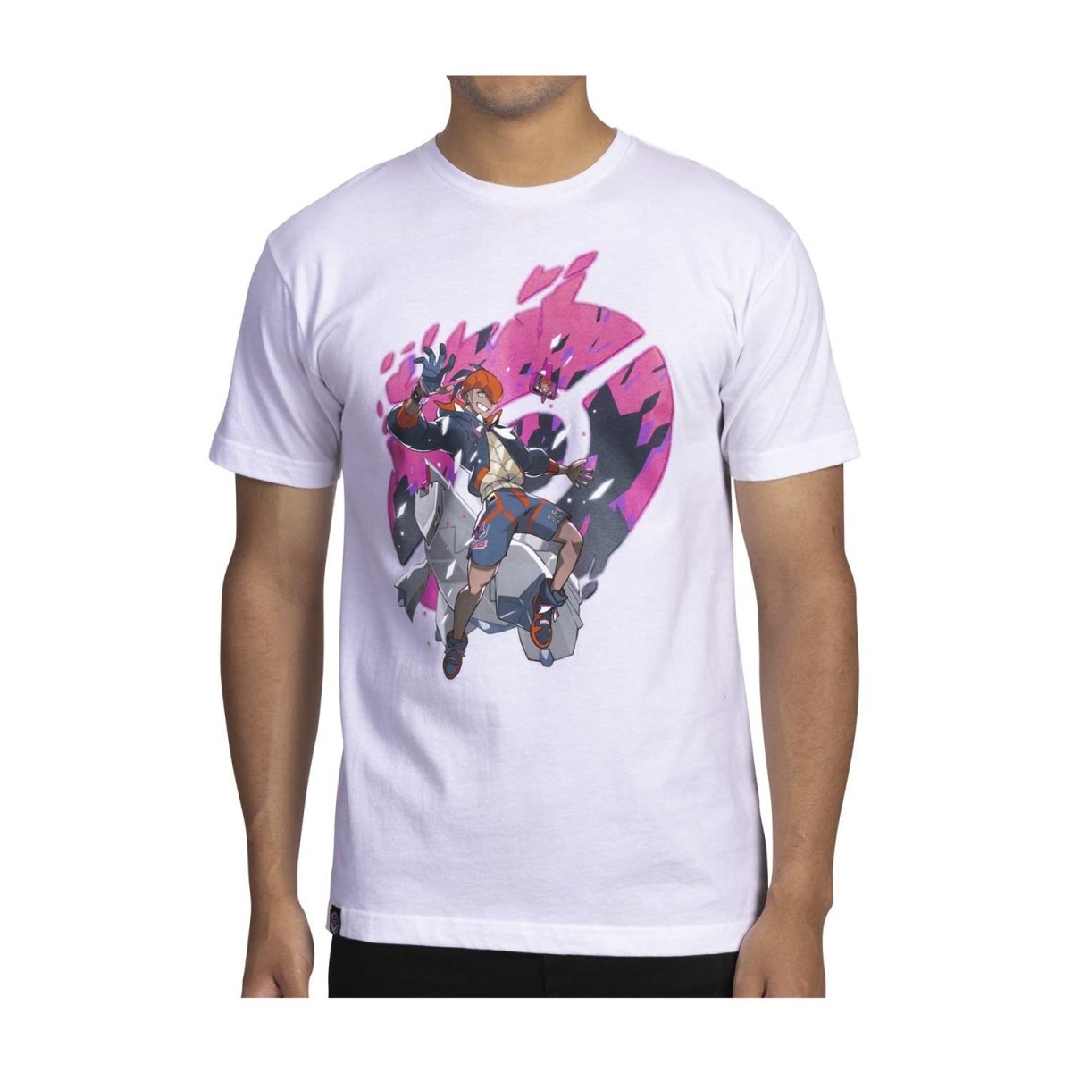 Raihan Pokémon Trainers White Relaxed Fit Crew Neck T-Shirt
