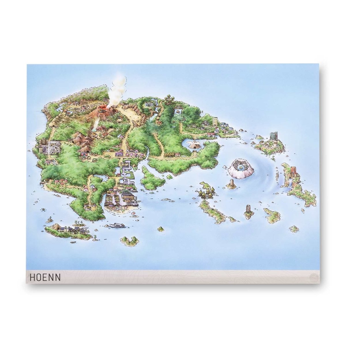Hoenn Pokémon Region Maps Poster  Pokémon Center Official Site