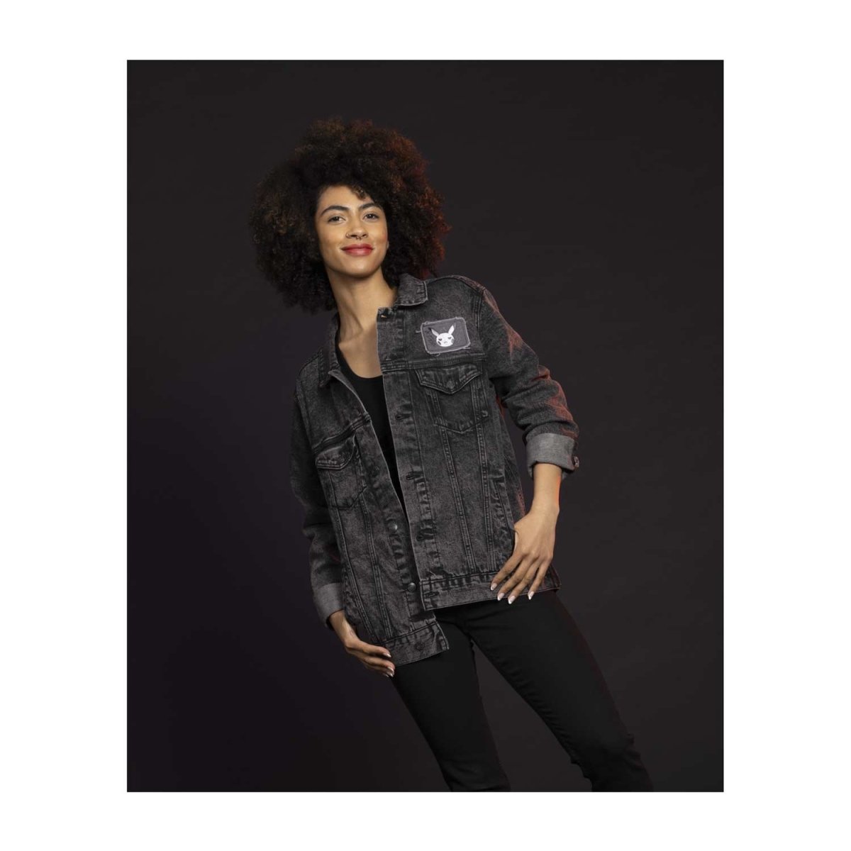 Pikachu Marvelous Misfits Black Denim Jacket | Pokémon