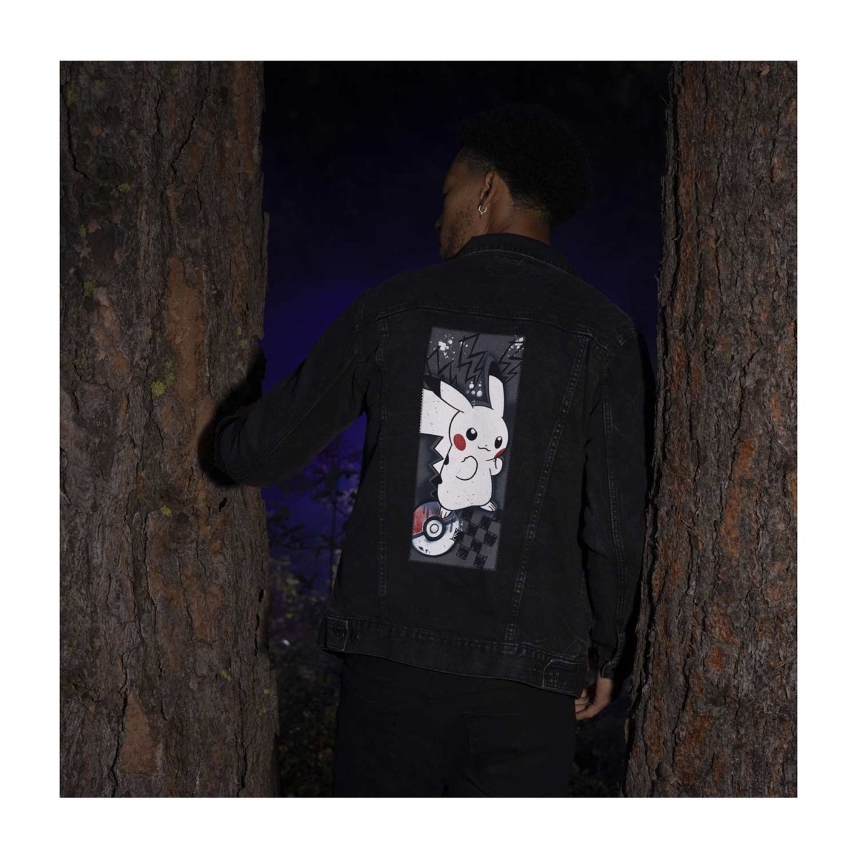 ジャケット・アウター futurchives jacket 001 Pikachu Marvelous Misfits Black Denim Jacket | Pokémon