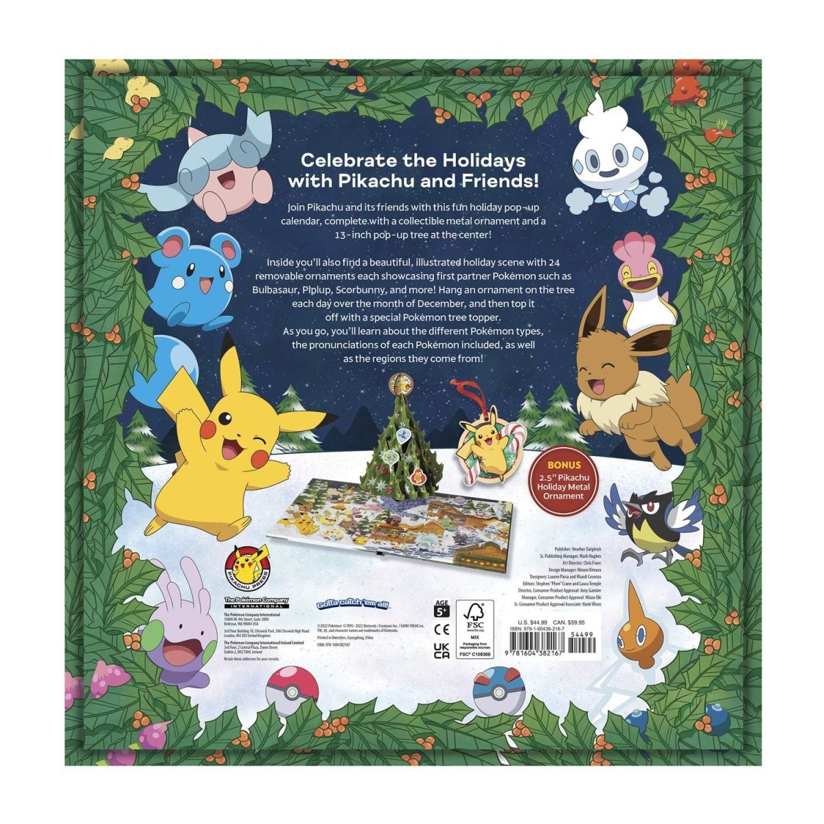 Pokémon Holiday Pop-Up Calendar