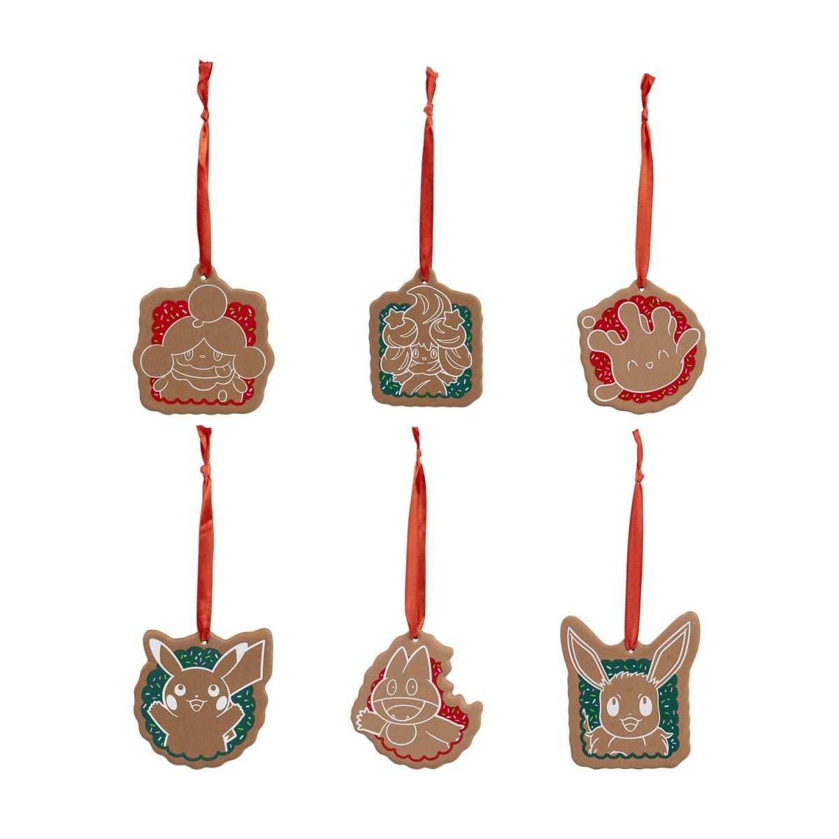 Pokémon Holiday Ceramic Cookie Ornaments (6-Pack)