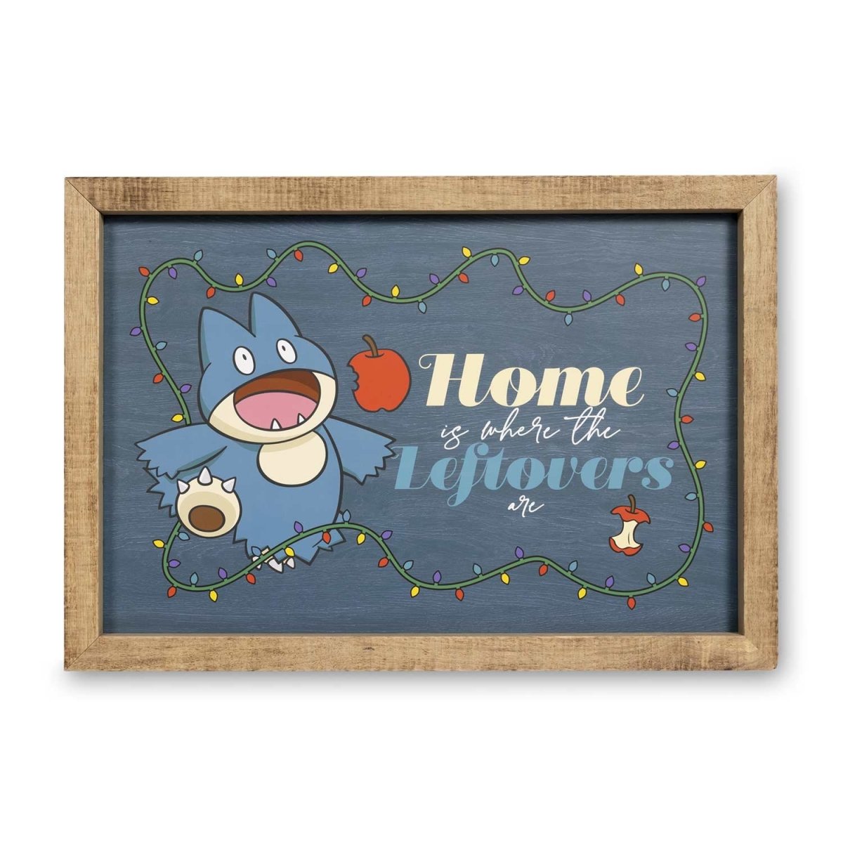 Munchlax Leftovers Pokémon Winter Wonders Wood Sign | Pokémon