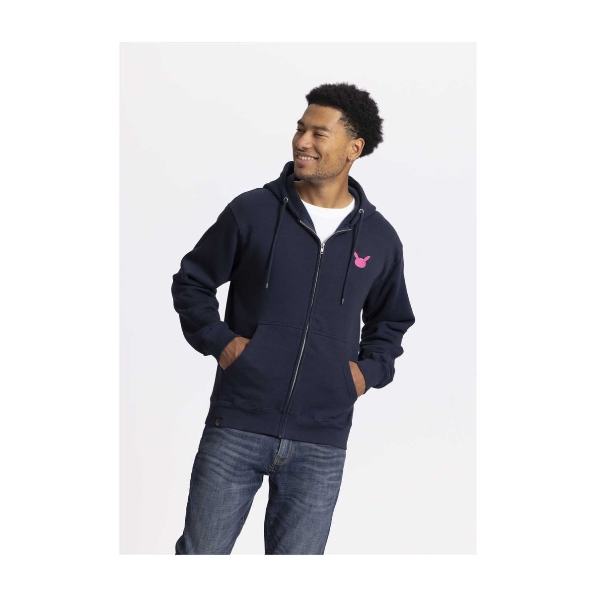 Pikachu Neon Pokémon Active Navy, Pink & Orange Midweight Zip-Up