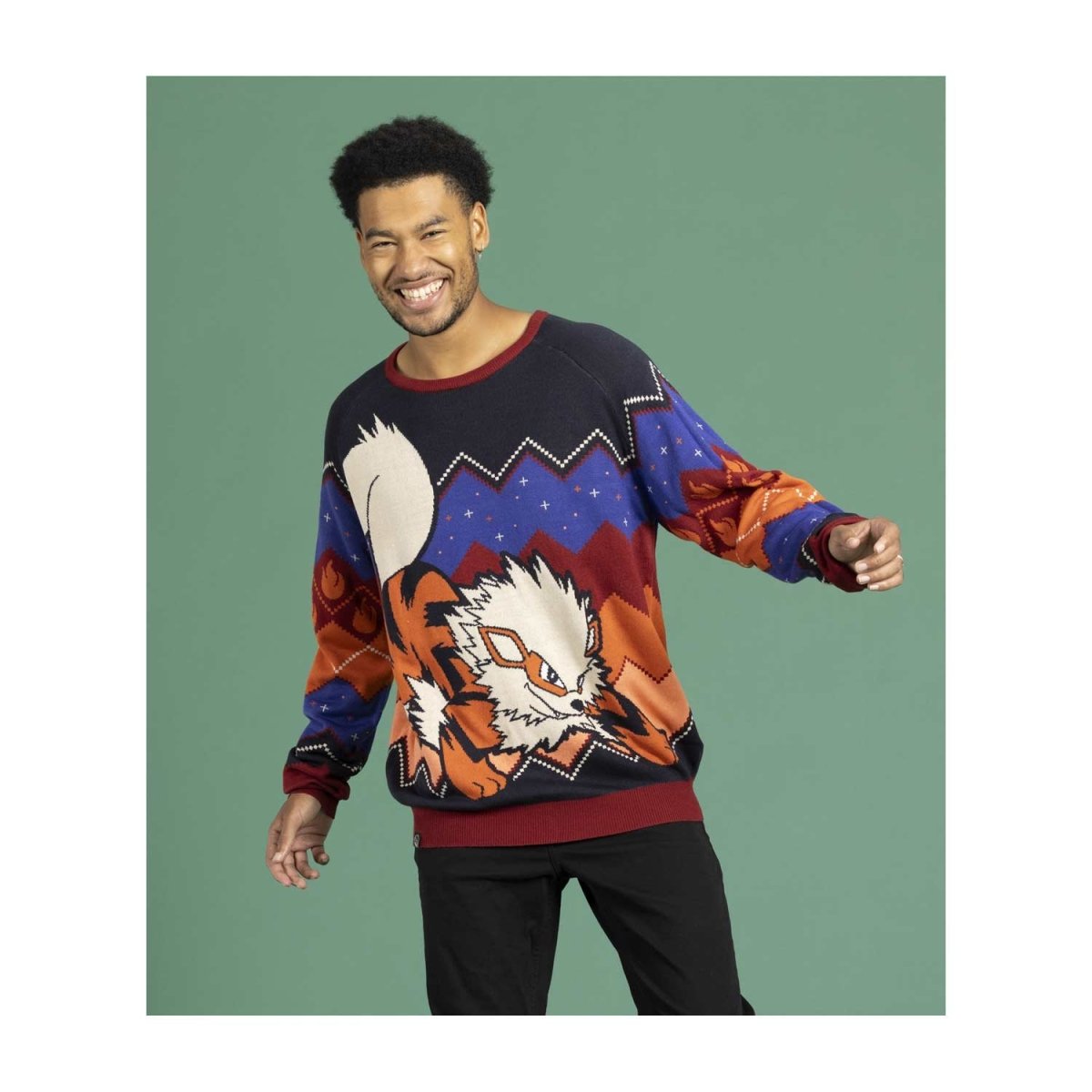 Arcanine Flames Knit Sweater - Adult | Pokémon Center Official Site