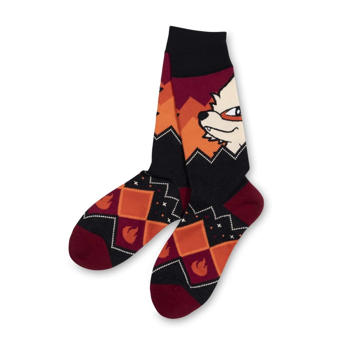 Arcanine Flames Knit Socks (One Size-Adult) | Pokémon Center Official Site