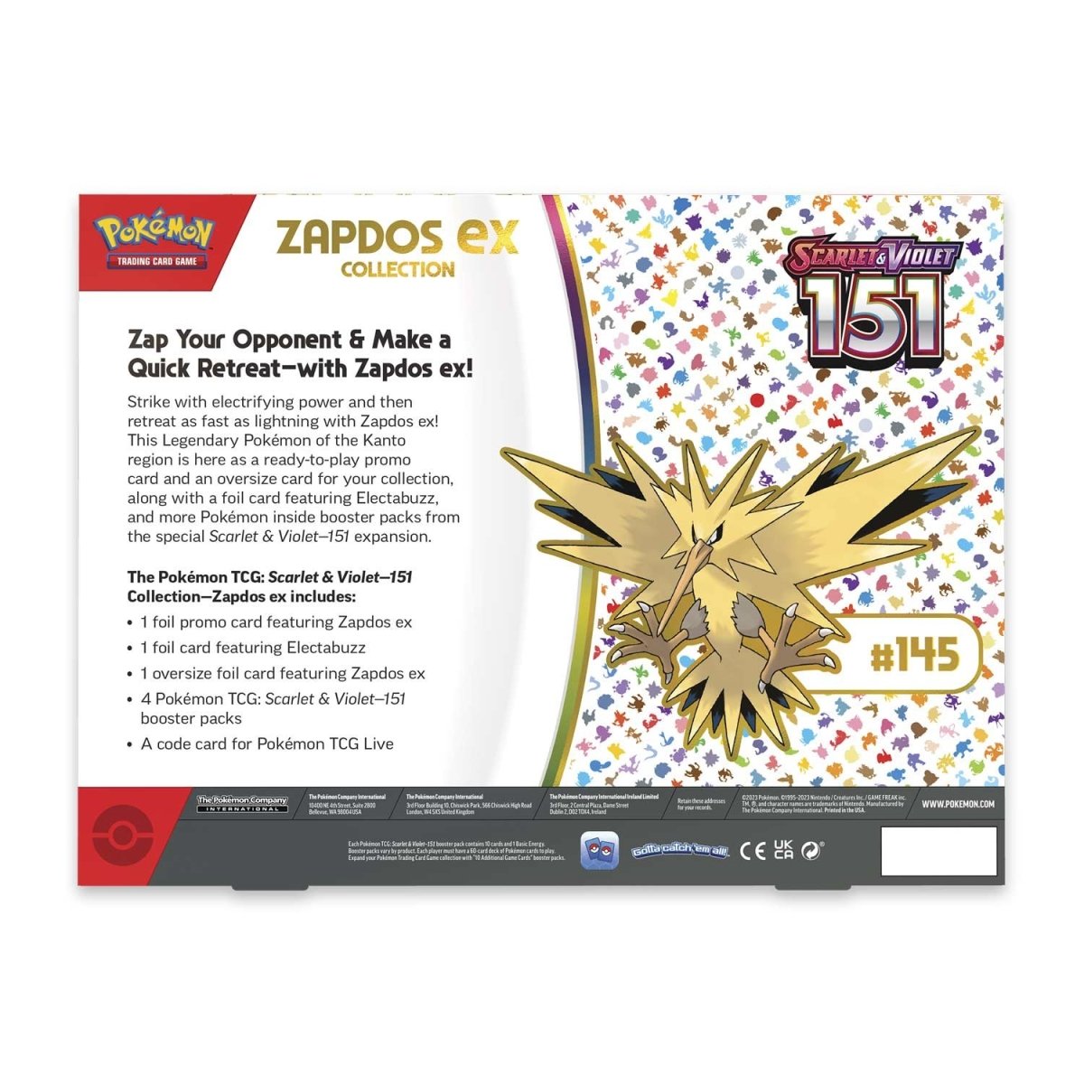 Pokmon 151 Zapdos Ex Full Art Ultra Secret Rare 海外 即決-