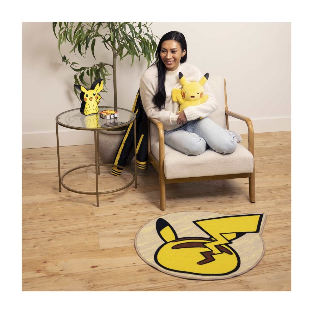 Pikachu Pokémon Home Accents Gray Accent Rug