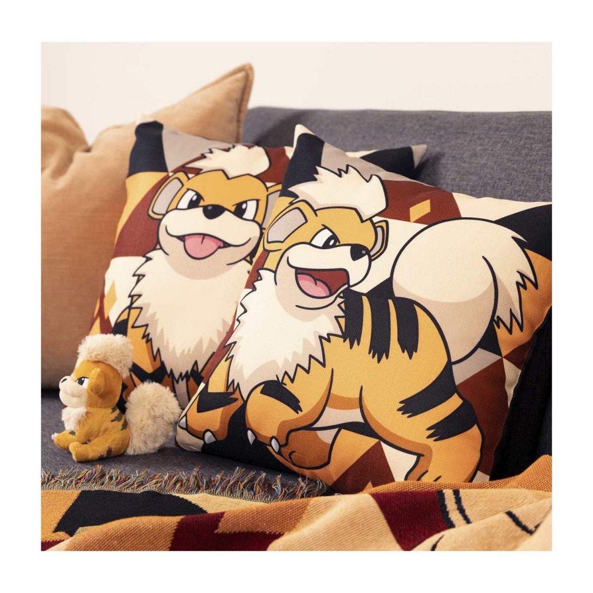 Growlithe Pokémon Home Accents Throw Pillow Covers (2Pack) Pokémon Center UK Official Site