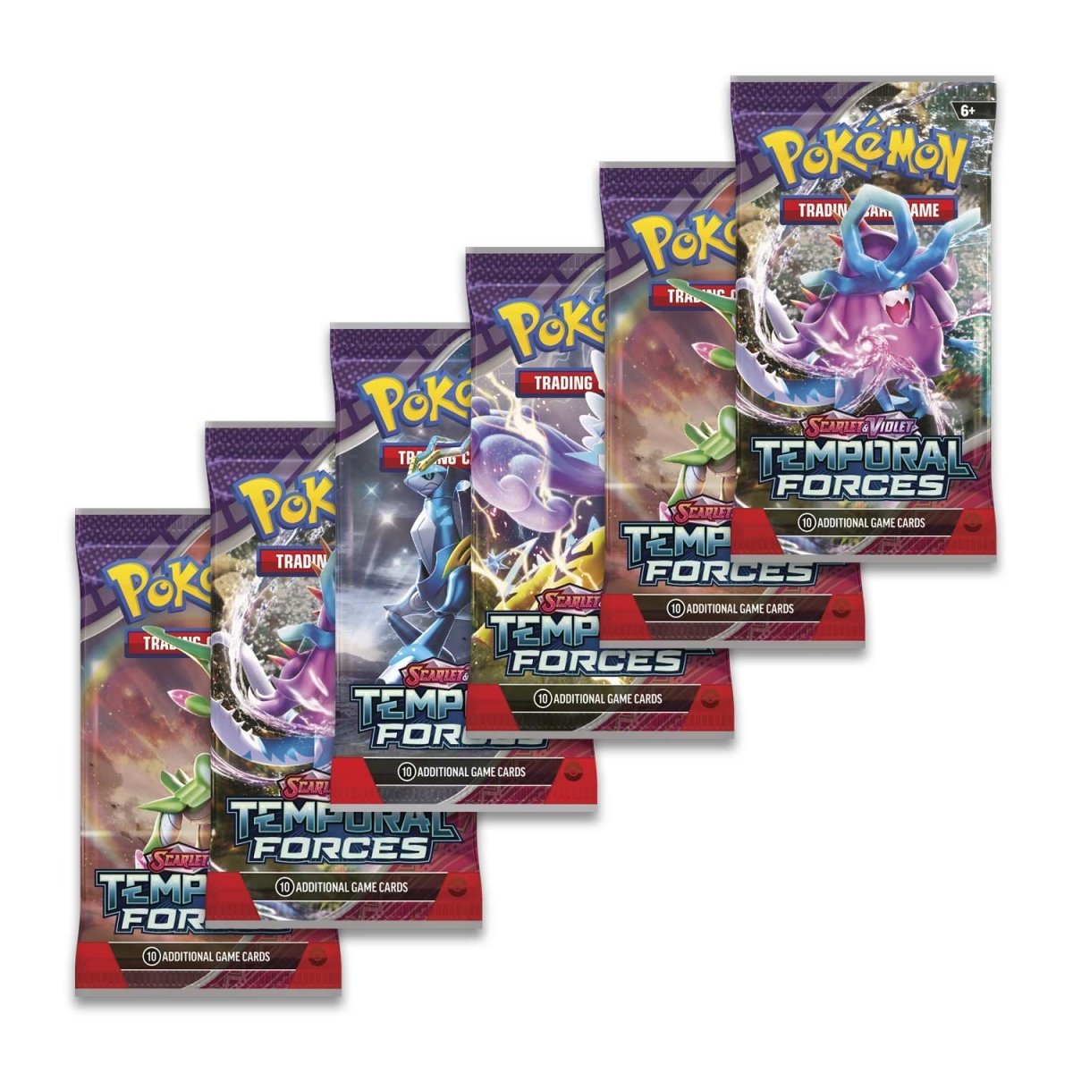 Pokémon TCG Scarlet & VioletTemporal Forces Booster Bundle (6 Packs) Pokémon Center Official
