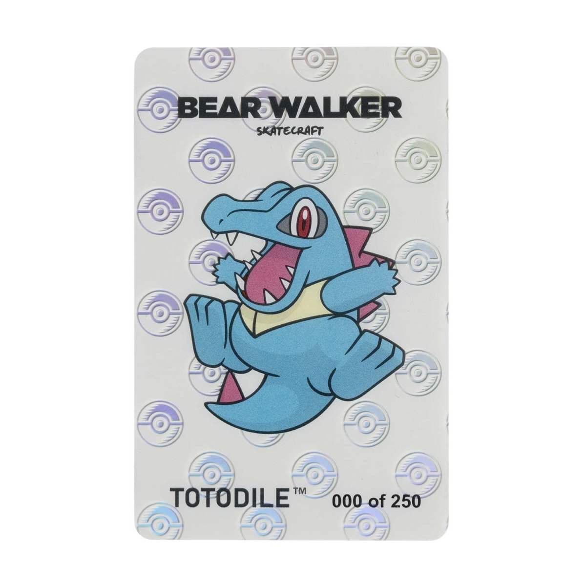 Pokémon Center × Bear Walker: Totodile Skateboard | Pokémon