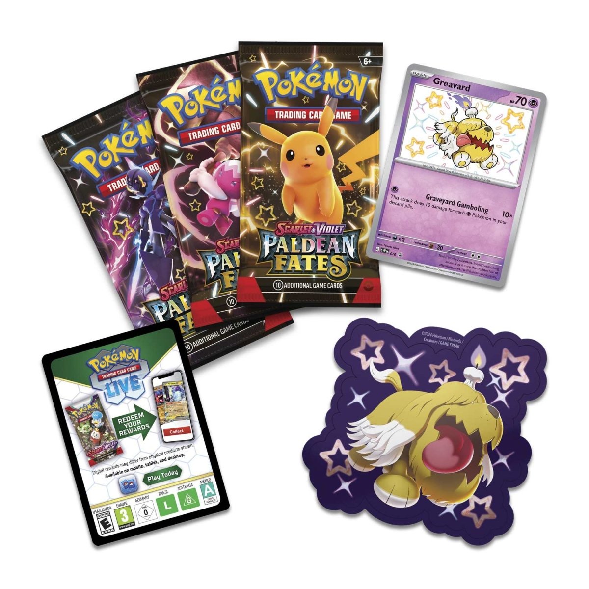 Pokemon Trading Card Game: Paldean Fates Tech Sticker Collection