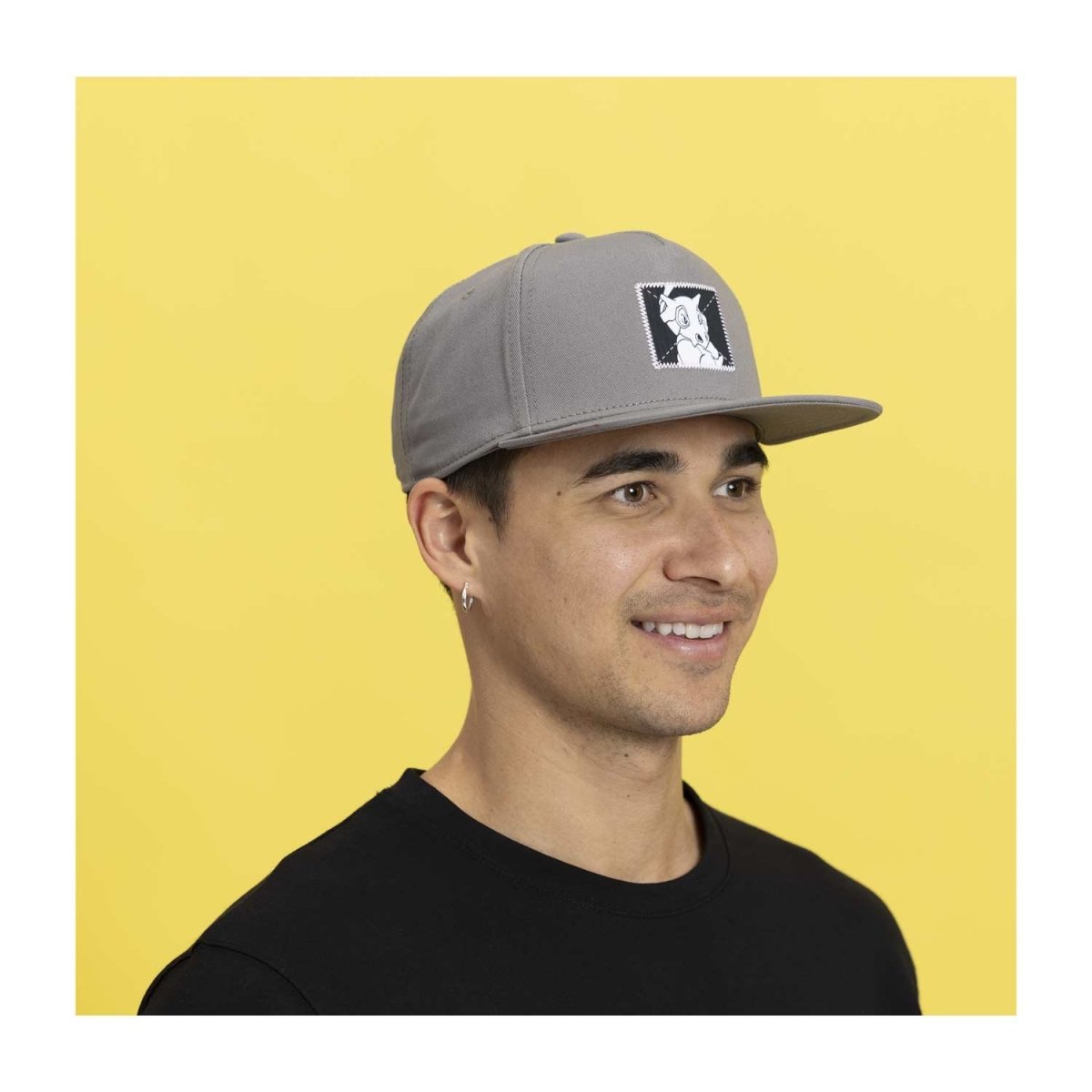 Cubone Black & White Snapback Hat (One Size-Adult) | Pokémon
