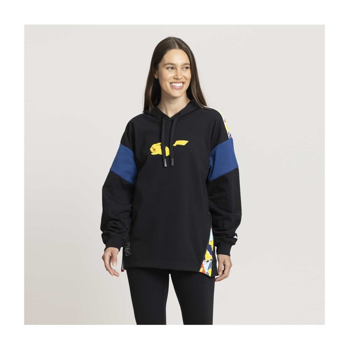 Pikachu Mix Pokémon Lounge Black Pullover Hoodie - Adult | Pokémon