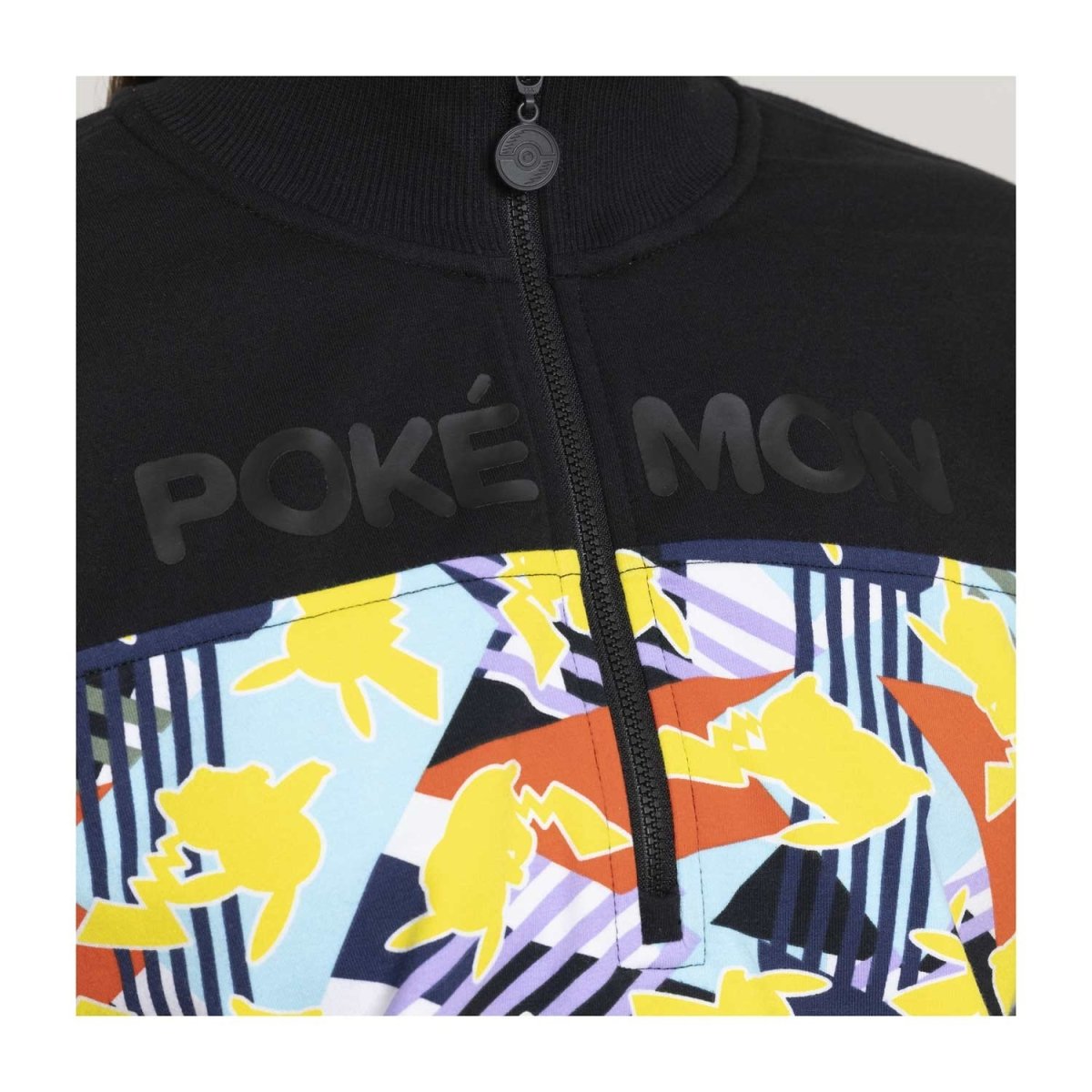 Pikachu Mix Pokémon Lounge Black Half Zip Sweatshirt - Women
