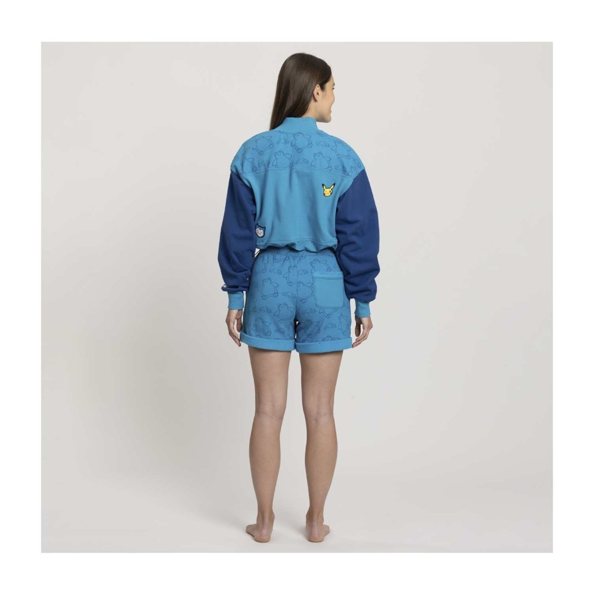 Snorlax Pokémon Lounge Blue Half Zip Sweatshirt - Women | Pokémon