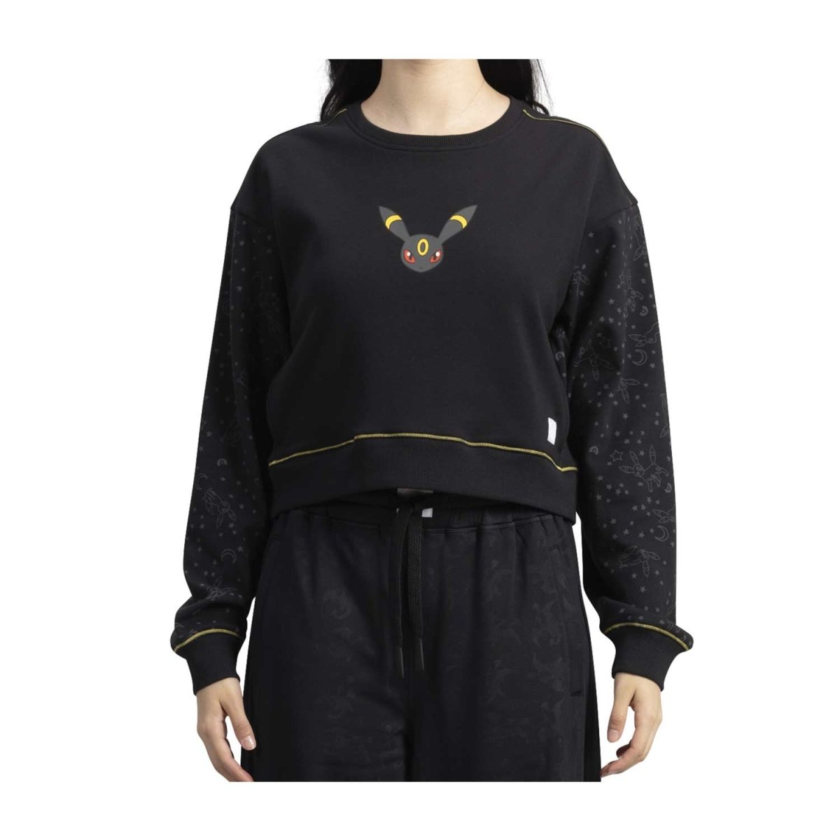 Umbreon Pokémon Lounge Black Crop Sweatshirt - Women | Pokémon