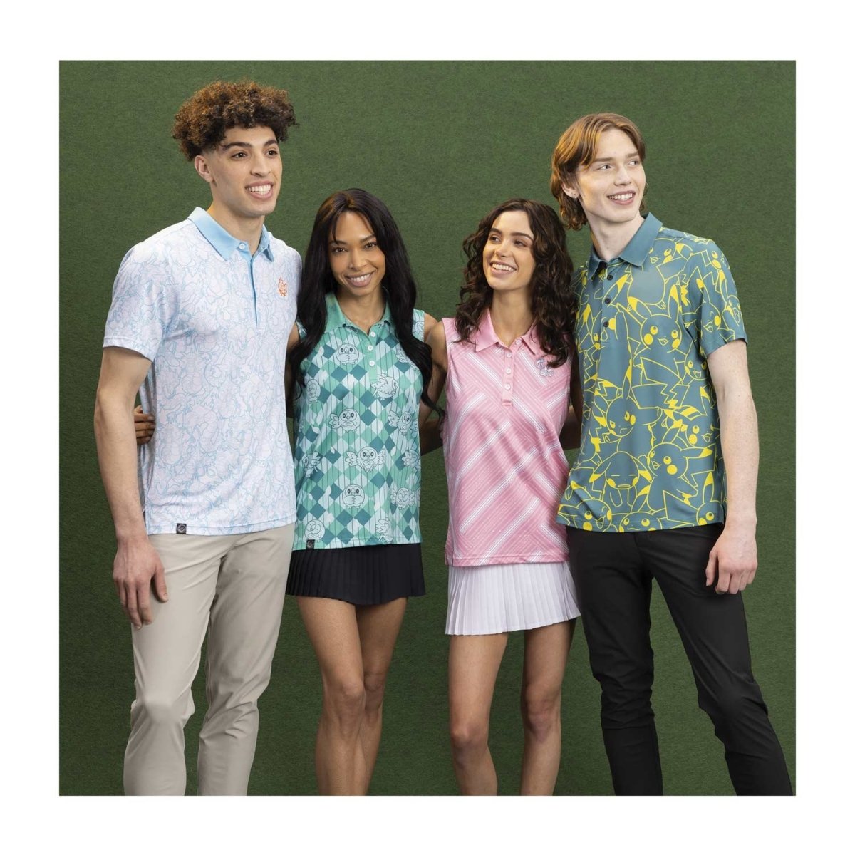 Rowlet Pokémon Clubhouse Green Sleeveless Polo Shirt - Women