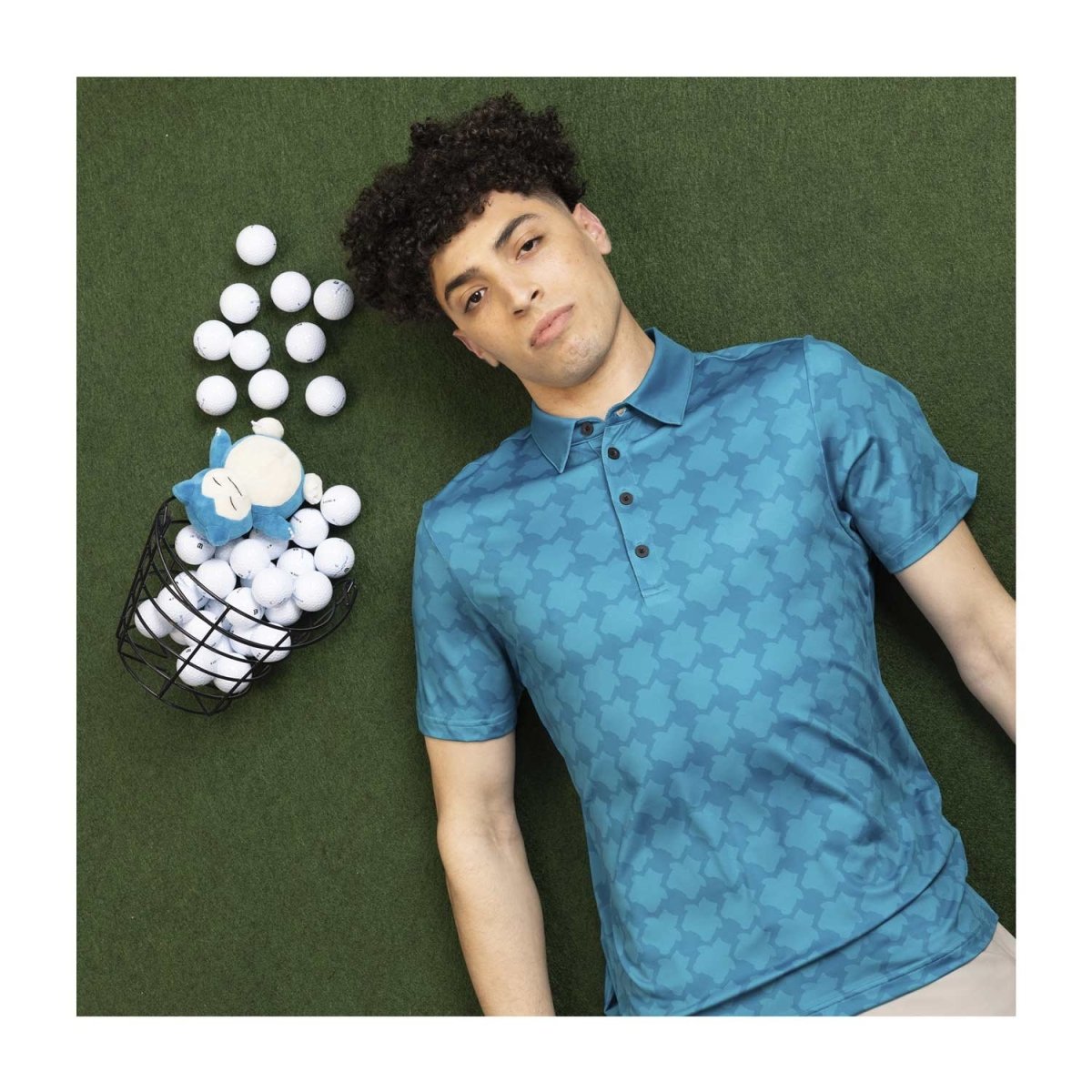 Snorlax Pokémon Clubhouse Blue Polo Shirt - Men | Pokémon