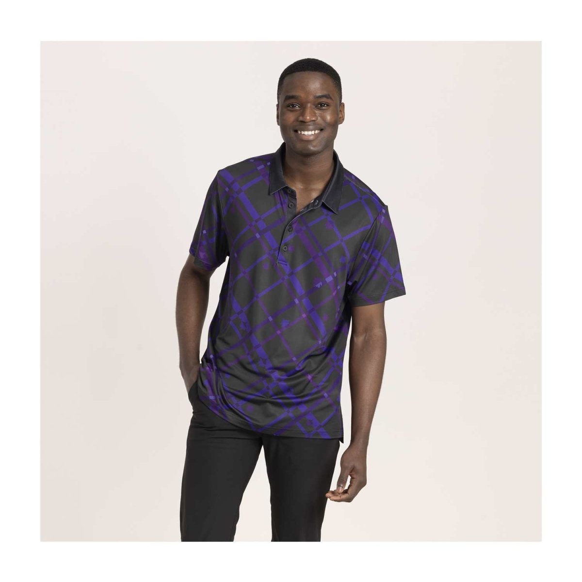 Gengar Pokémon Clubhouse Black Polo Shirt - Men | Pokémon