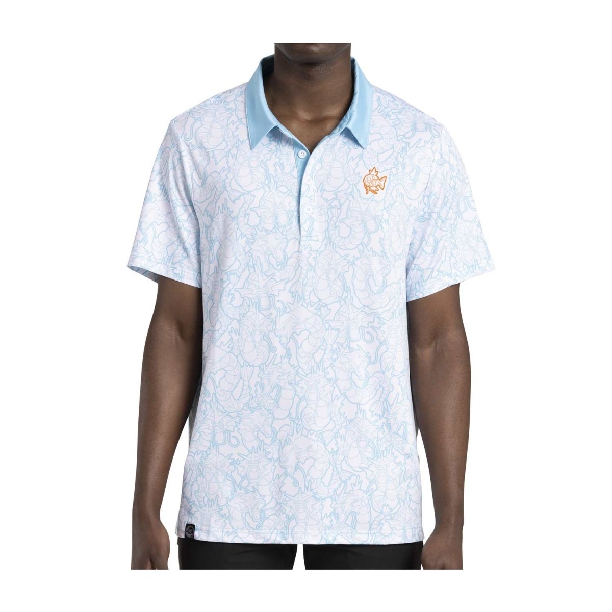 Magikarp & Gyarados Pokémon Clubhouse White & Blue Polo Shirt