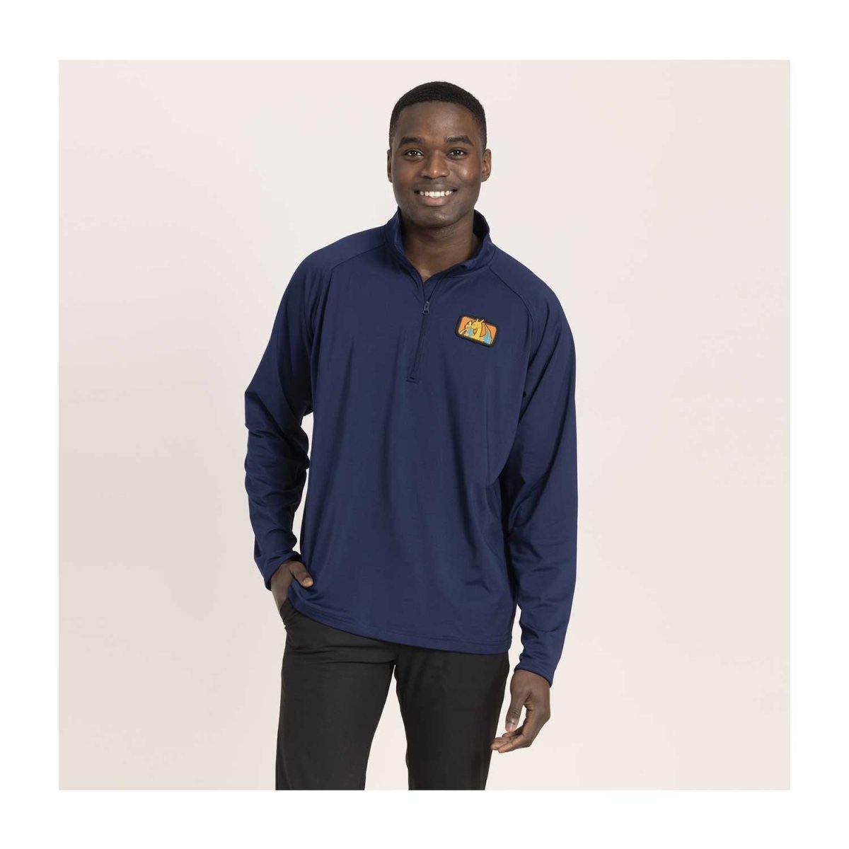 Charizard Pokémon Clubhouse Navy Quarter-Zip Pullover Sweatshirt