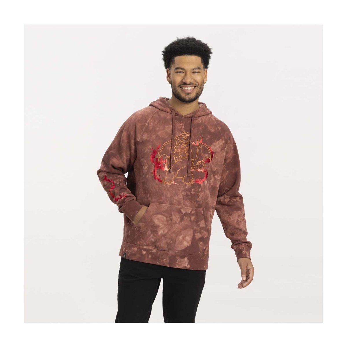 Charizard Red Mineral-Wash Pullover Hoodie - Adult | Pokémon