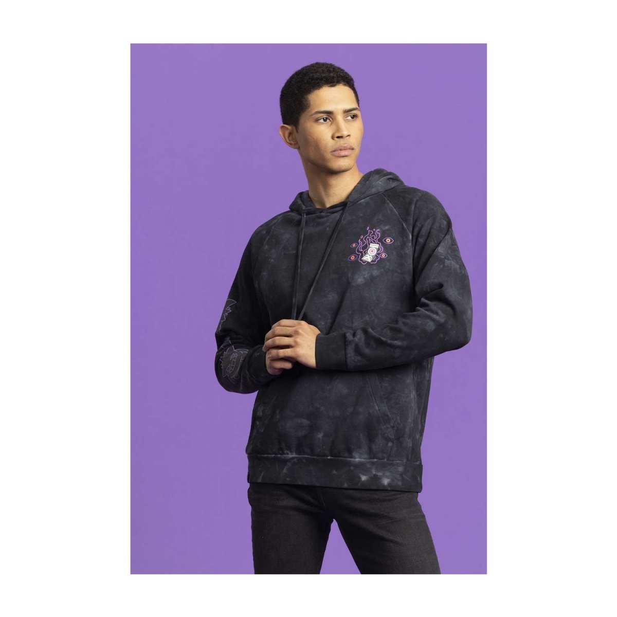 Gengar Black Mineral-Wash Pullover Hoodie - Adult | Pokémon Center