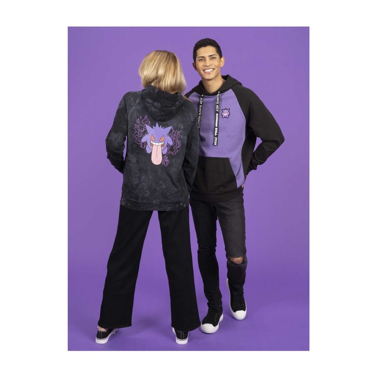 Gengar Black Mineral Wash Pullover Hoodie Adult Pokemon Center Canada Official Site
