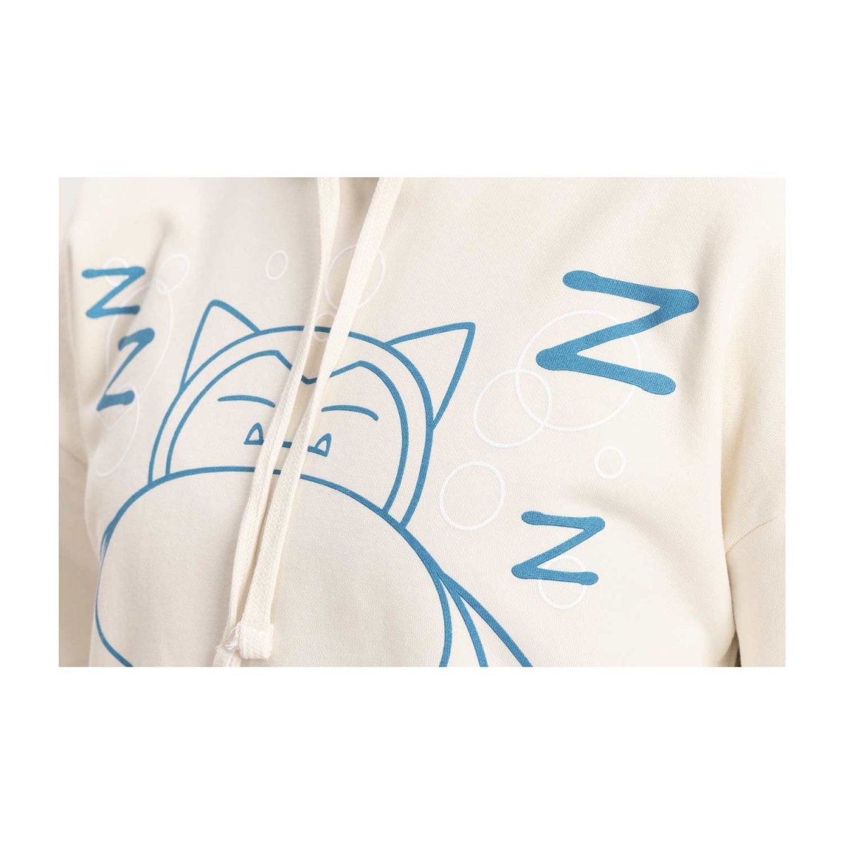 Snorlax Cream Drop-Shoulder Crop Hoodie - Women | Pokémon Center