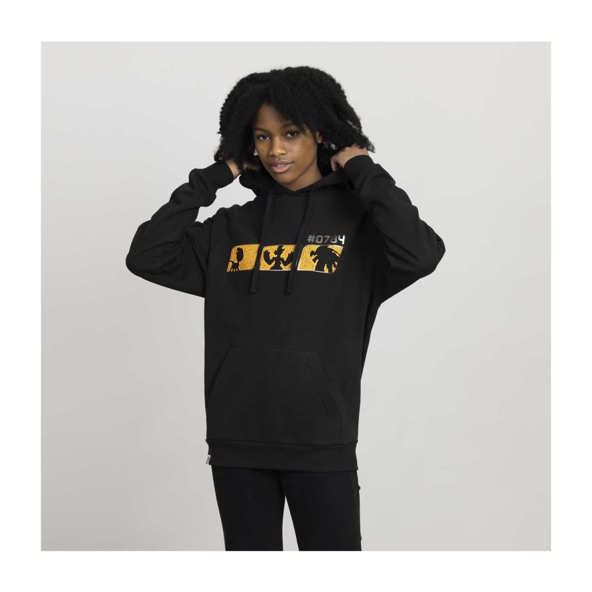 Kommo-o Powerhouse Pokémon Sleek Black Pullover Hoodie - Adult