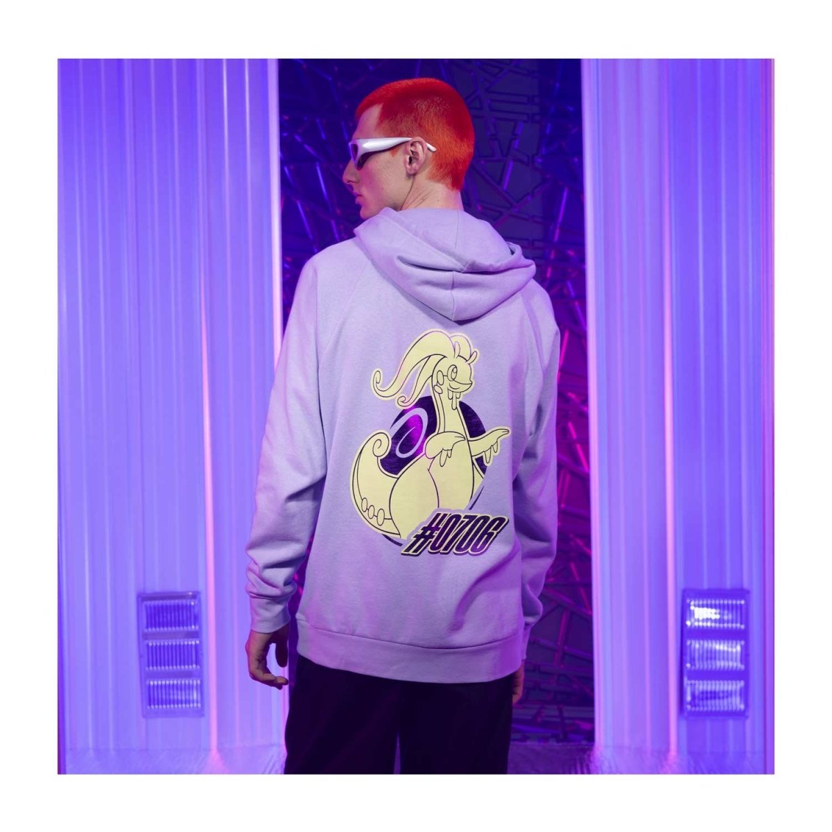 EGUMI パーカー PURPLE Goodra Powerhouse Pokémon Sleek Purple Pullover Hoodie