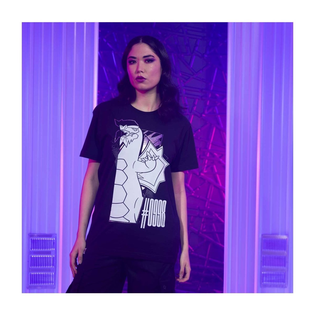 Baxcalibur Powerhouse Pokémon Sleek Black T-Shirt - Adult