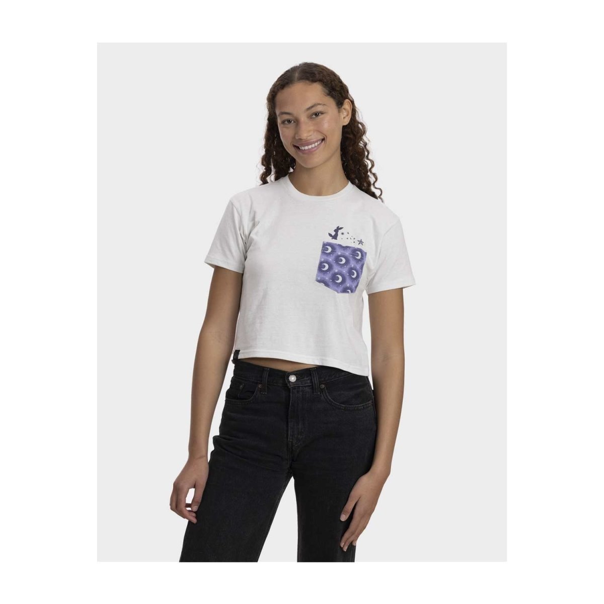 Umbreon Peek-a-Pokémon Pocket Crop T-Shirt - Women | Pokémon