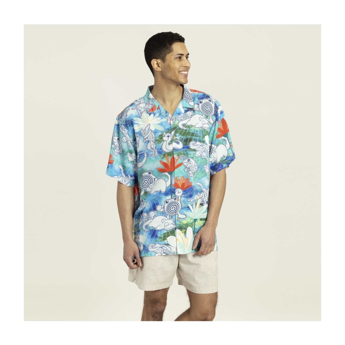 【最終値下】Pokemon shirtsoriginalstitchキマワリ生地 Pokemon Center Original Summer Festival Aloha Shirt Ogerpon