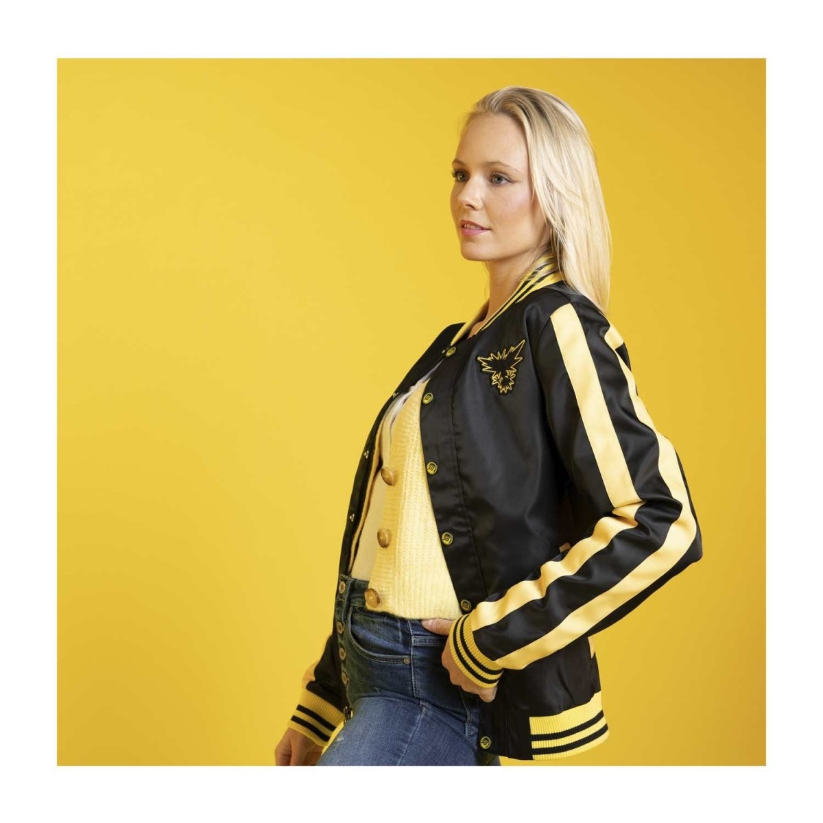 Zapdos Pokémon Jackets Black Snap-Down Jacket - Adult | Pokémon