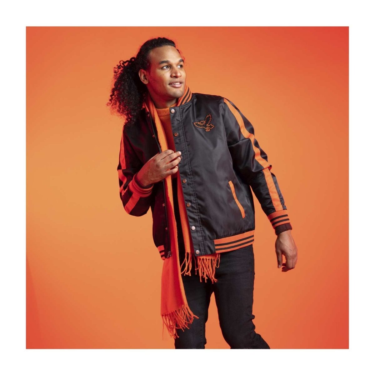 Moltres Pokémon Jackets Black Snap-Down Jacket - Adult