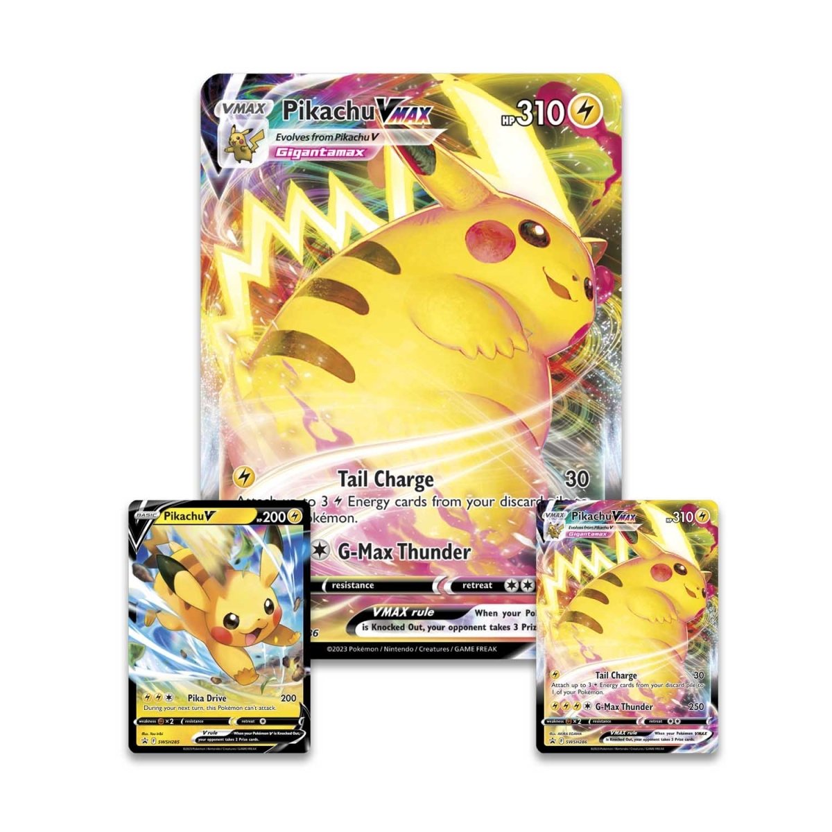 Helping my son: Origin of this Pikachu Vmax Gold Card (Rainbow Art