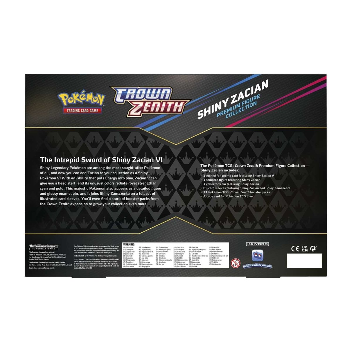 Pokémon: Crown Zenith Premium Figure Collection—Shiny Zacian & Shiny  Zamazenta Combo