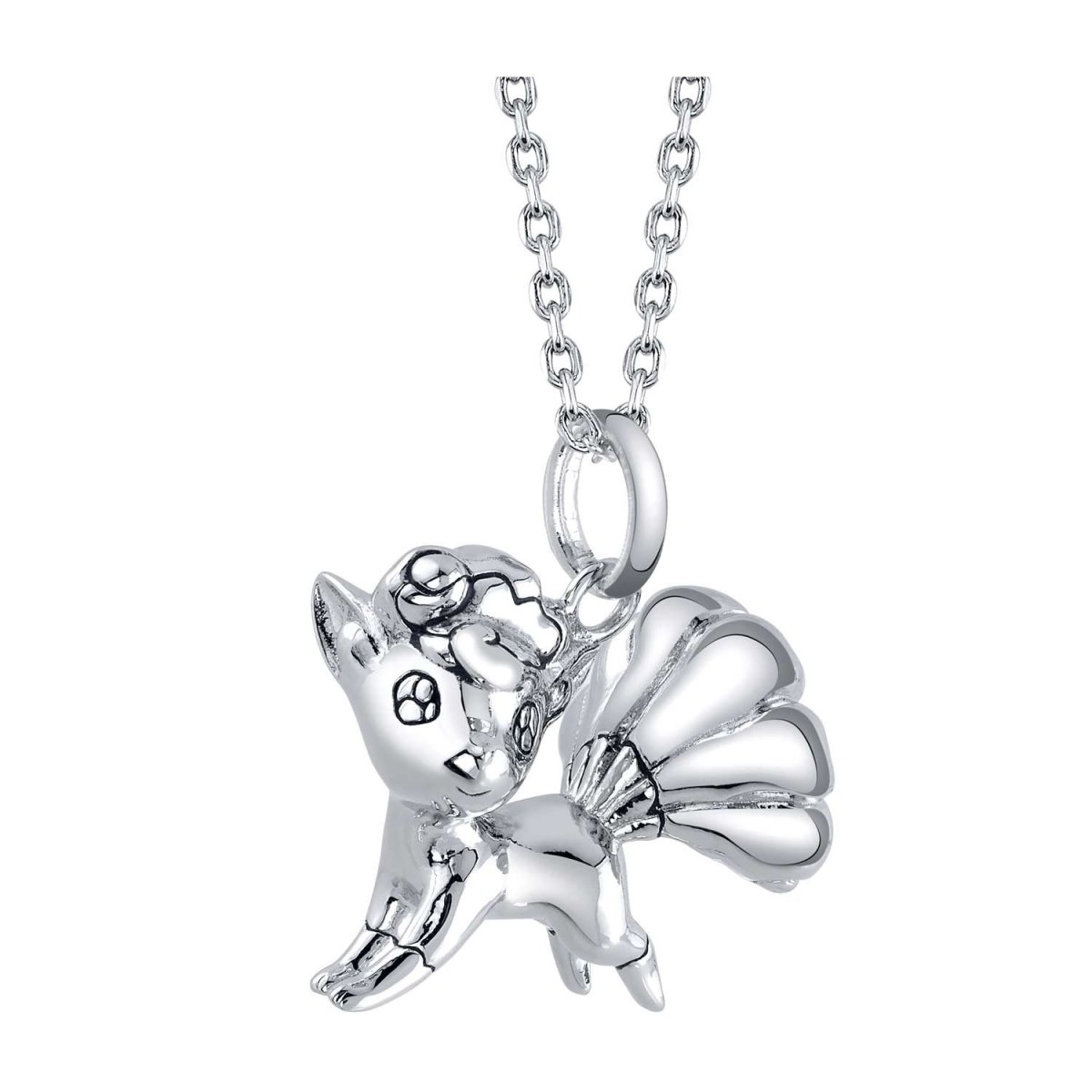Pokémon Center × RockLove: Alolan Vulpix Sterling Silver Pendant Necklace