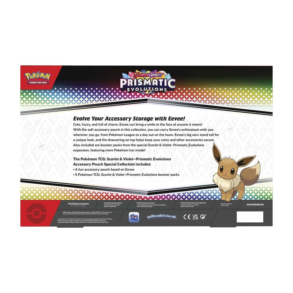 Prismatic Evolutions アクセサリーポーチセット Pokémon TCG: Scarlet & Violet-Prismatic Evolutions Accessory Pouch