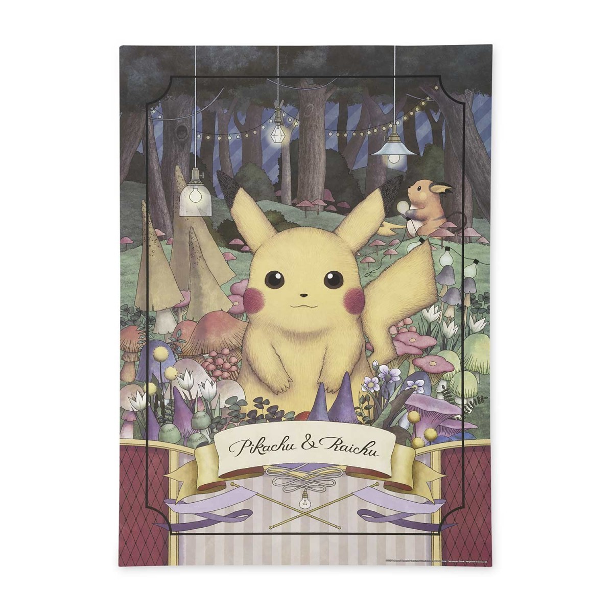 Pikachu & Raichu Forest Puzzle (1,000 Pieces) | Pokémon