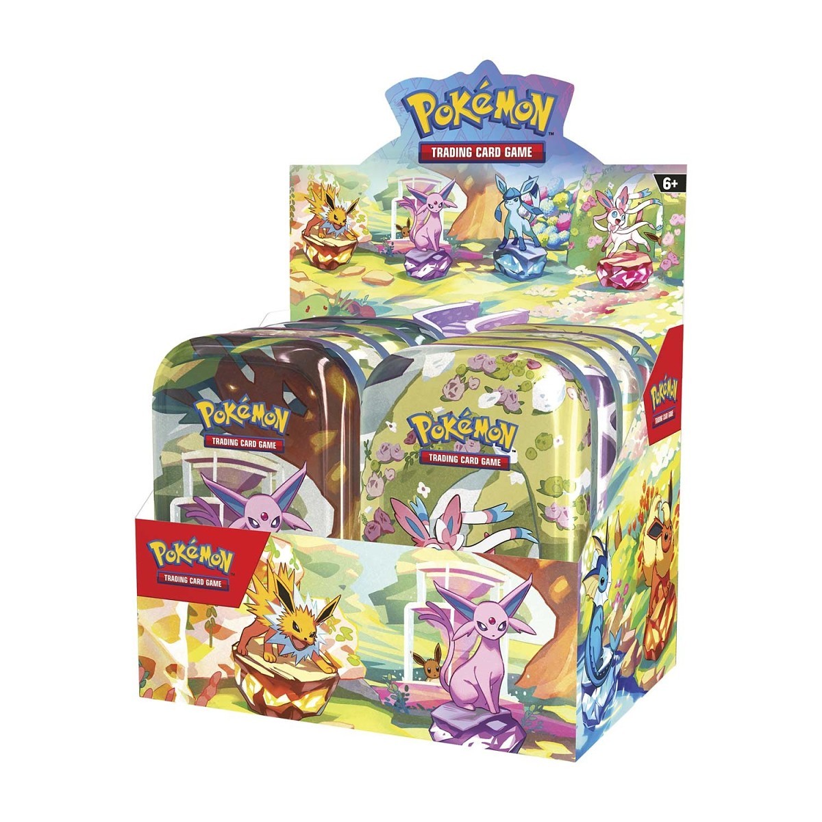 Pokmon TCG: Scarlet & Violet-Prismatic Evolutions Mini Tin Display (8 Tins)