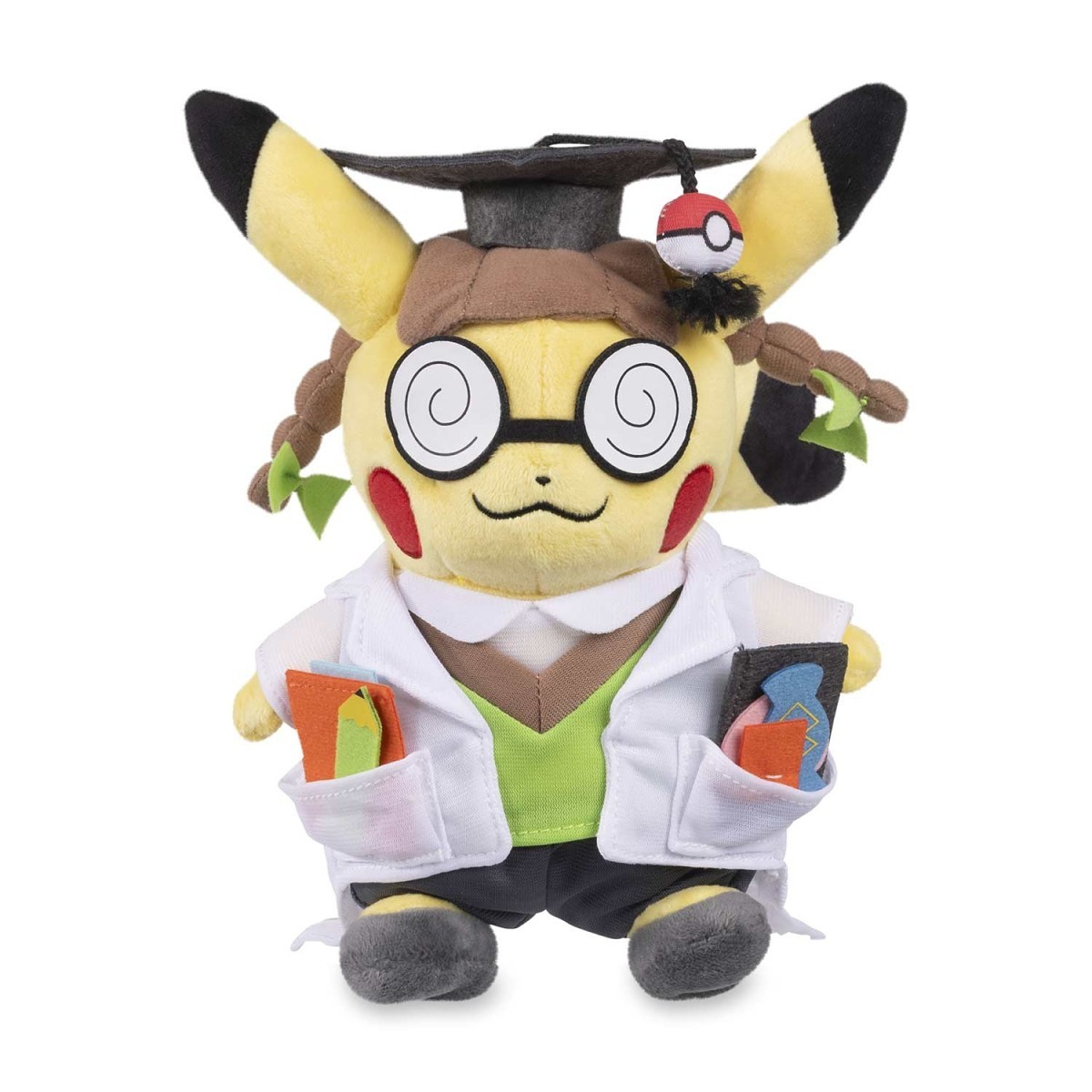 Cosplay Pikachu: Pikachu, Ph.D. Poké Plush - 10 ½ In