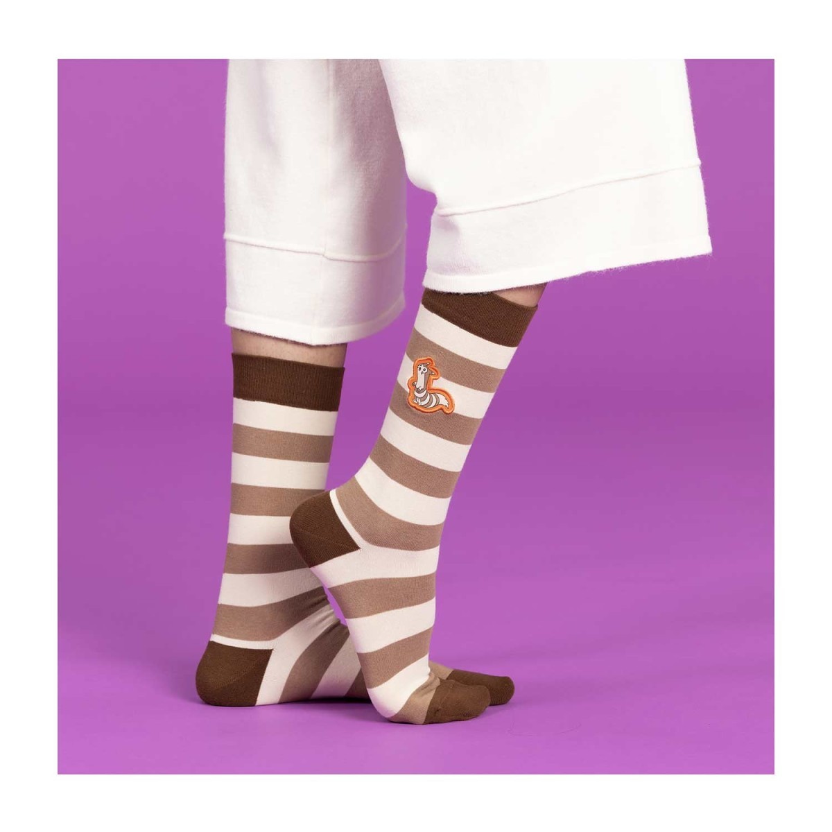 Furret Crew Socks (One Size-Adult) | Pokémon Center Official Site