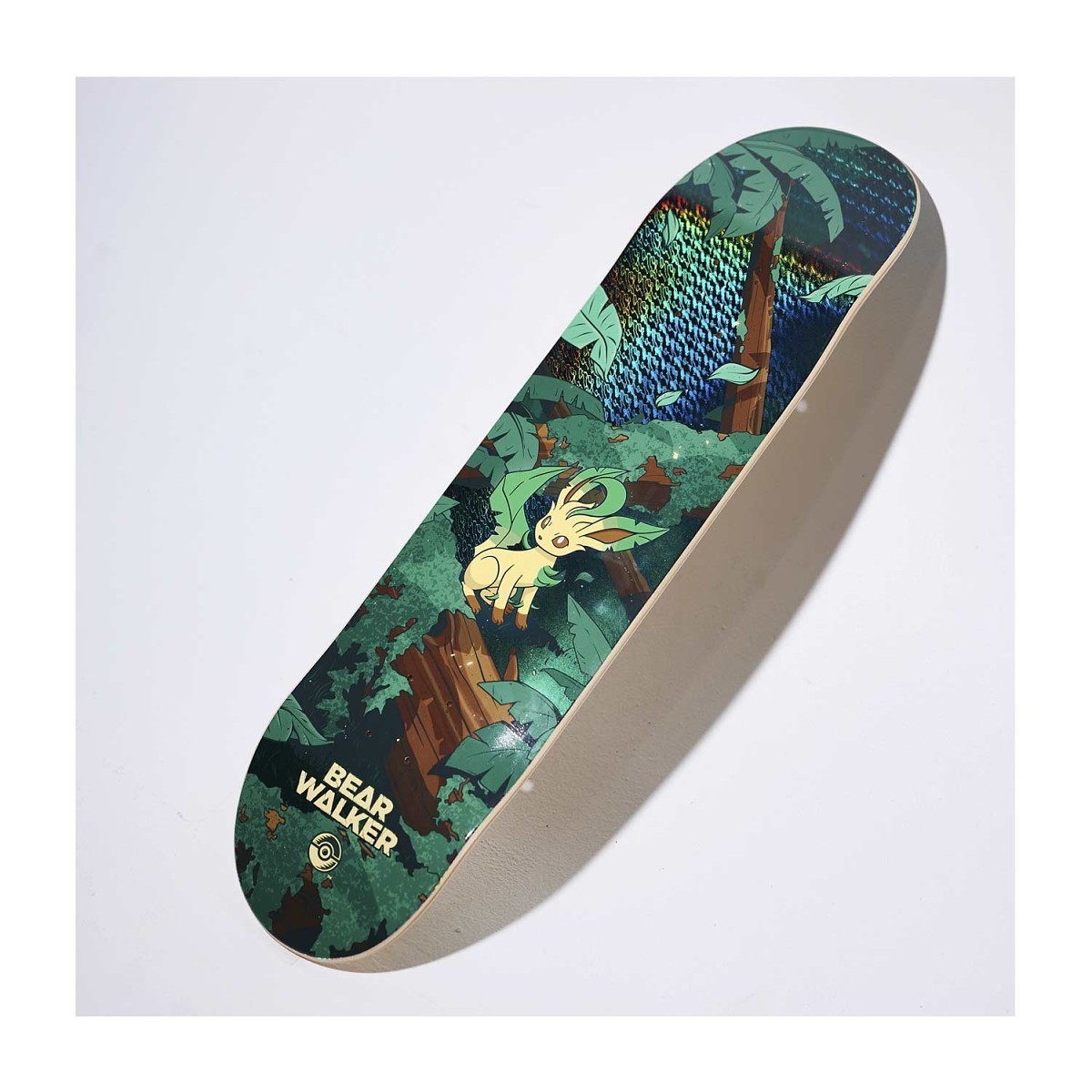 Pokémon Center × Bear Walker: Leafeon Skateboard Deck | Pokémon