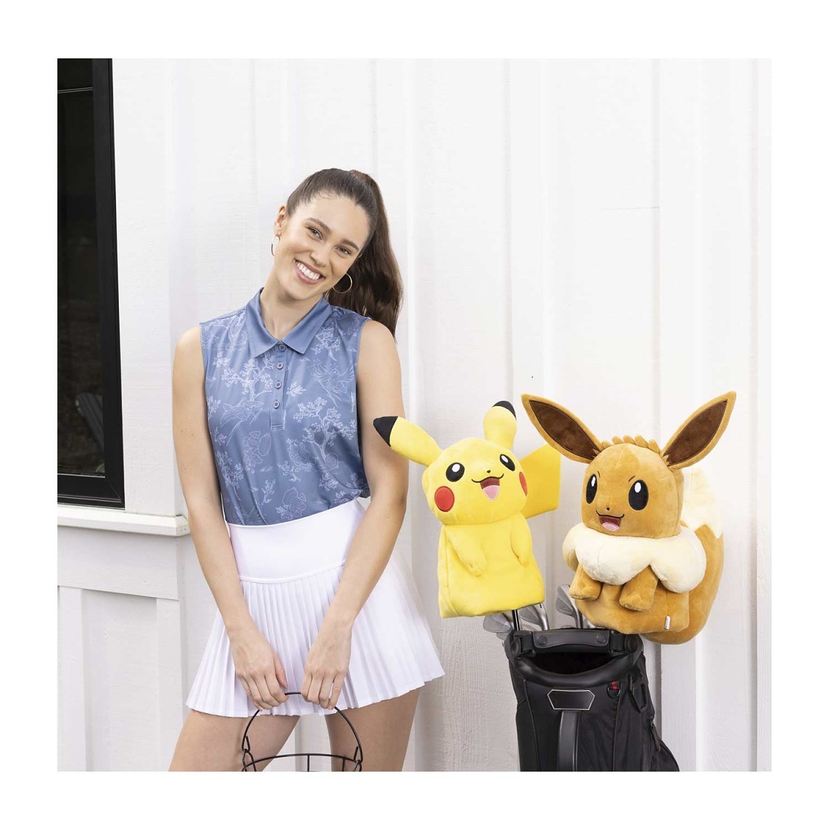 Corviknight & Tinkaton Pokémon Clubhouse Sleeveless Polo Shirt